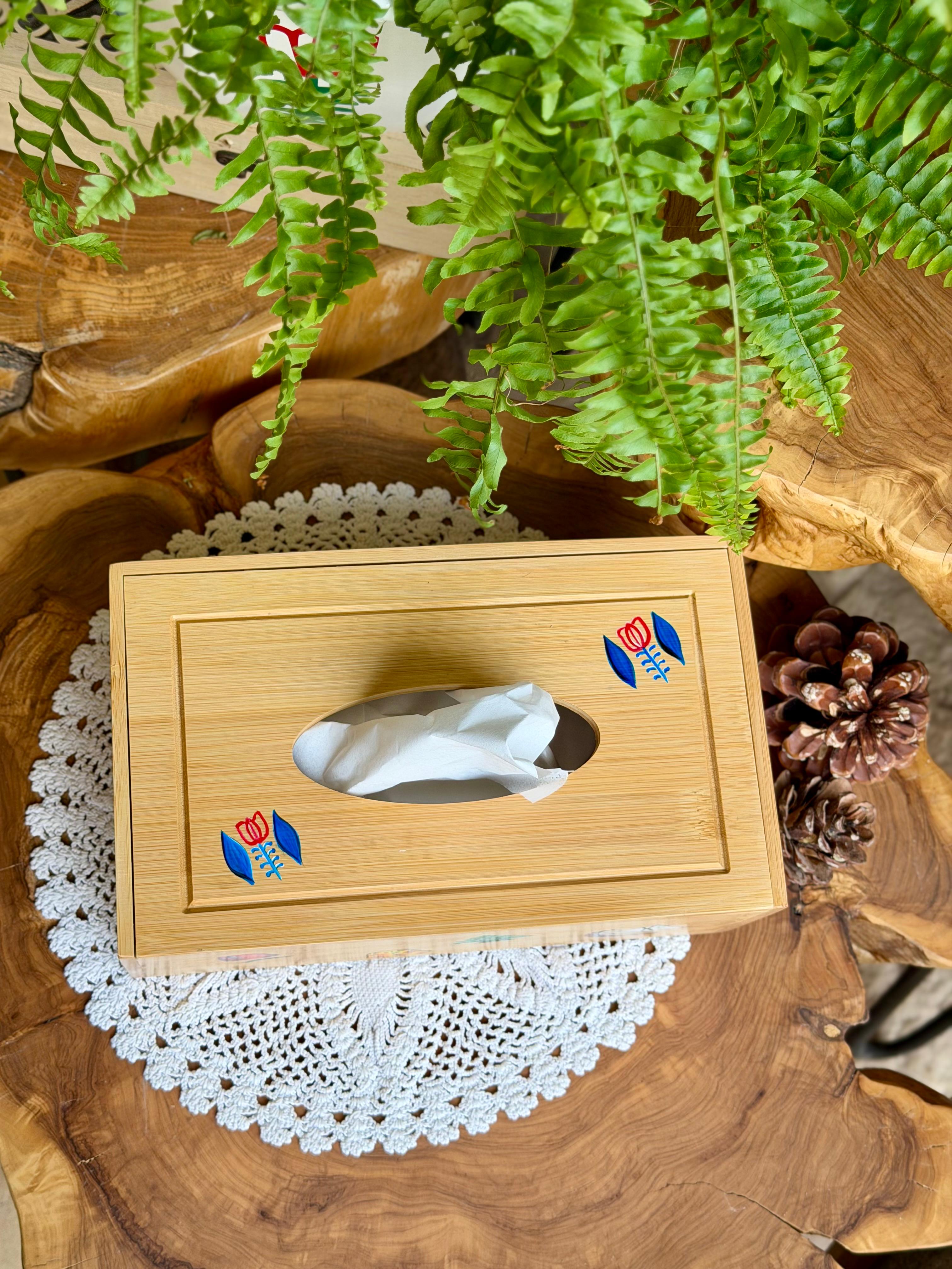 Wooden Tissue Box