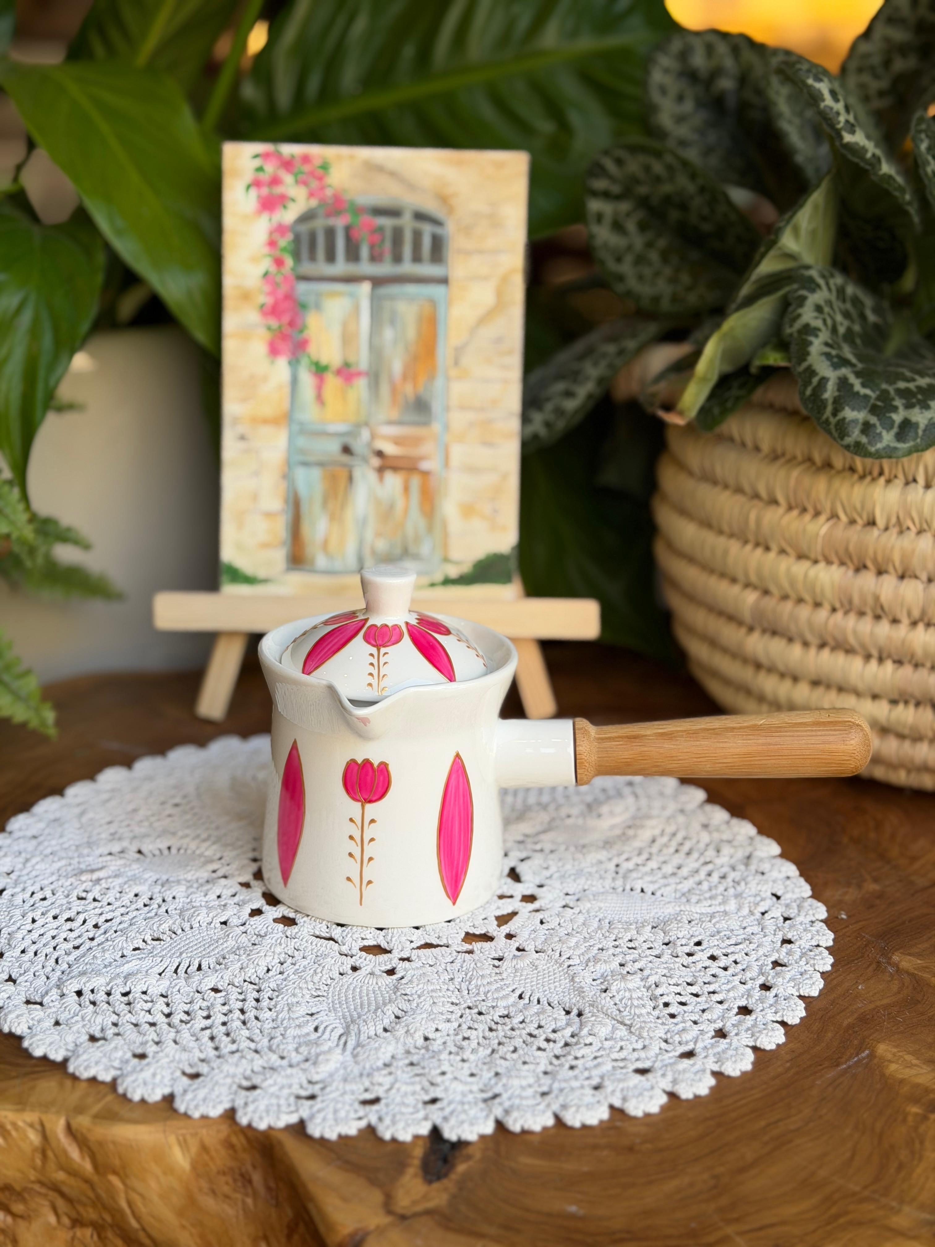Pink coffee pot