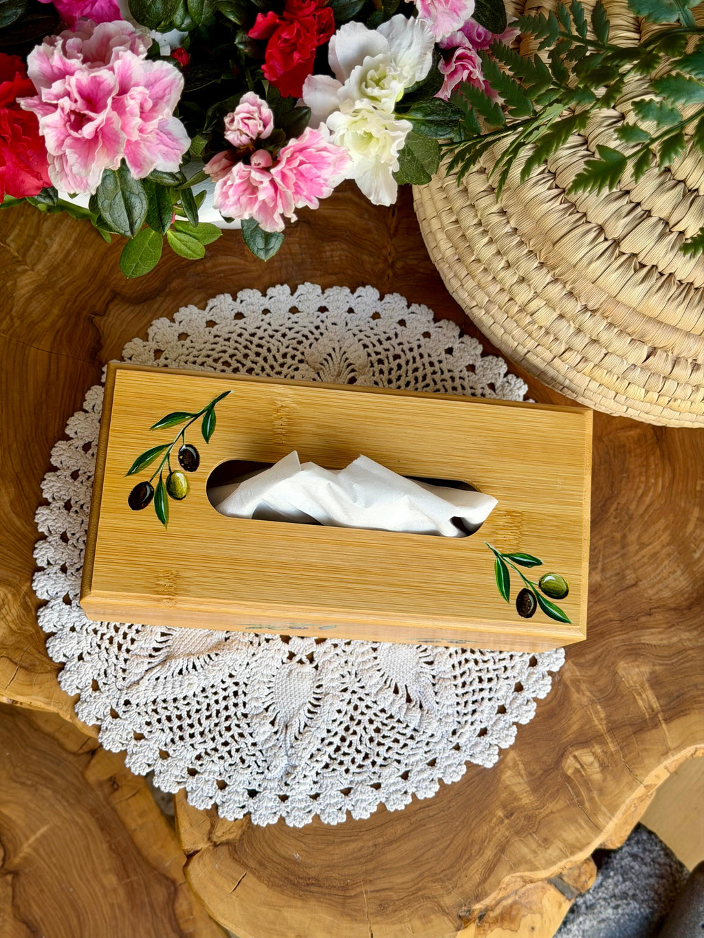Wooden Tissue Box
